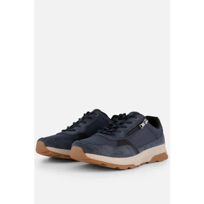 Afbeelding van Bugatti Sneakers blauw Leer Heren Maat 40