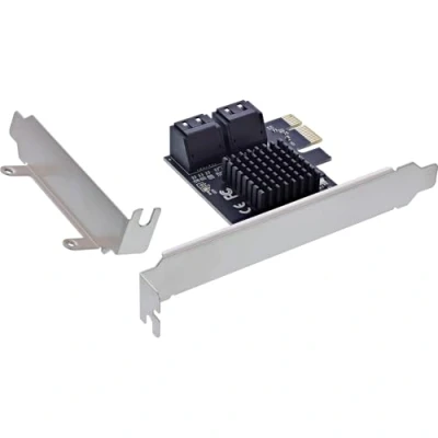 Afbeelding van InLine Interfacekaart, 4x SATA 6Gb/s, met SATA, PCIe 2.0 (PCI Express), Storage controller