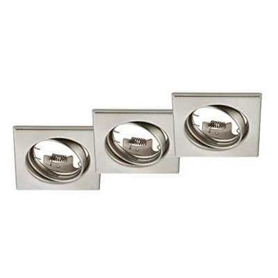 Afbeelding van Trio Leuchten Jura set 3 delige 650000307, metaal nikkel mat, excl. 3x GU10