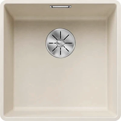 Afbeelding van BLANCO SUBLINE 400 F 527165, SILGRANIT softwit, zonder afvoerafstandsbediening