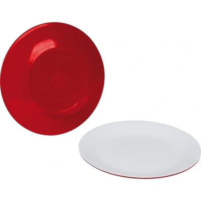 Afbeelding van Bo Camp Melamine Ontbijtbord 2 Tone Rood