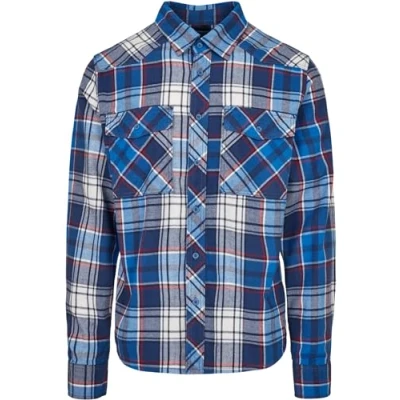 Afbeelding van Urban Classics Overhemd 3XL Check Blauw