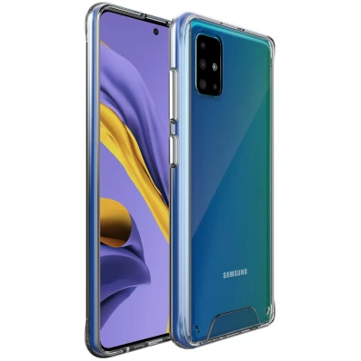 Afbeelding van Samsung Galaxy A51 Hoesje Kunststof Accezz Hardcase/Backcover Transparant Telefoonhoesje Shockproof/Valbescherming