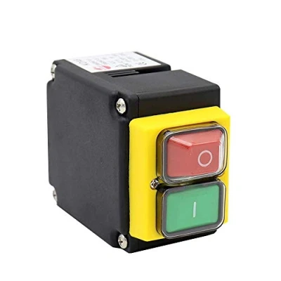 Afbeelding van KEDU KOA8 230V 8/16A Waterdichte Knoppen Schakelaar ON OFF Elektromagnetische Stroomuitval Bescherming en Onder spanning voor Industriële Gereedschapsmachines CE TUV (KOA8)