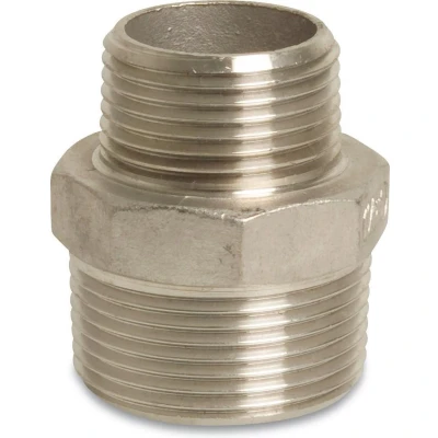 Afbeelding van RVS Nr. 245 Verloopnippel buitendraad 1/4 inch x 1/8