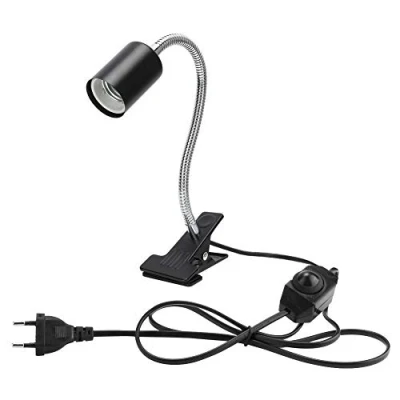 Afbeelding van Lampfitting, 360 graden, houder voor verwarmingslamp met tang reptielen, aquarium, schildpad, hagedis, slang, 220V