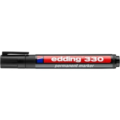Afbeelding van Edding permanente marker e 330 zwart permanent