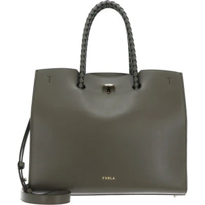 Afbeelding van Furla Genesi L TOTE Handtas, Dames, Maat: One Size, Sage/greige