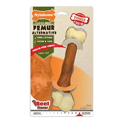 Afbeelding van Nylabone Extreme kauwbot dijbeen met rundvleessmaak