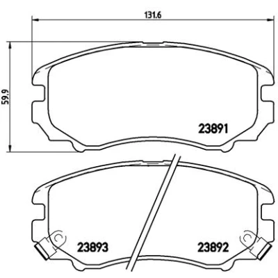 Afbeelding van Brembo Remblokset P 30 018X