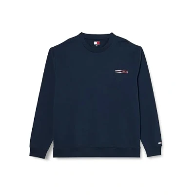 Afbeelding van Tommy Jeans Entry Graphic CREW EXT Sweater, Heren, Maat: 60, Dark night navy