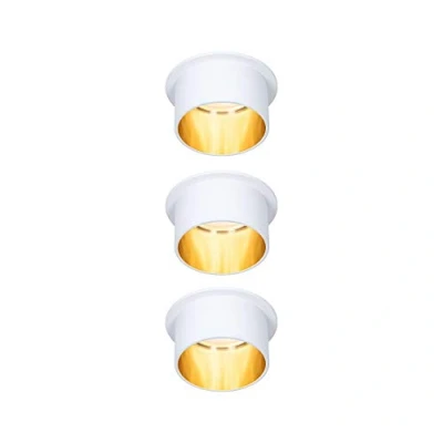 Afbeelding van PAULMANN 93381 LED inbouwlamp vast ingebouwd 19.5 W Wit (mat), Goud