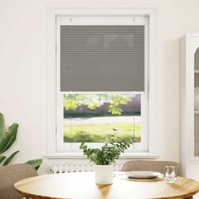 Afbeelding van vidaXL Plissé rolgordijn 80x100 cm stofbreedte 79,4 antraciet