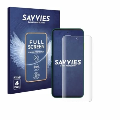Afbeelding van Savvies Screenprotector voor Fairphone 6 Folie Beschermfolie transparant volledig dekking (4 Stuks)
