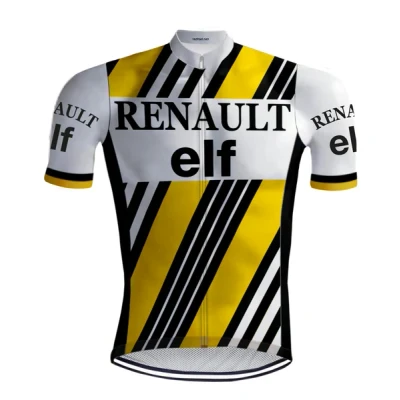 Afbeelding van Retro Wielershirt Renault Elf geel REDTED L