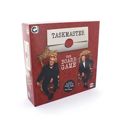 Afbeelding van Ginger Fox Taskmaster Bordspel concurreer met familie en vrienden in belachelijke taken om gekroond te worden, Champion