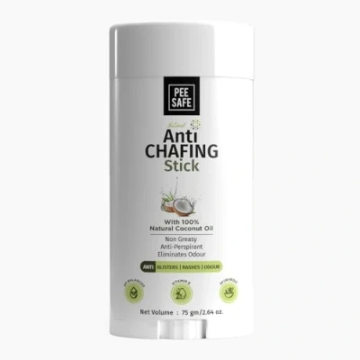 Afbeelding van Anti Schuur (anti chafing) Stick Bodycrème Vermindert/Voorkomt wrijving en irritatie op gevoelige plekken. Inhoud: 75 (!) gram