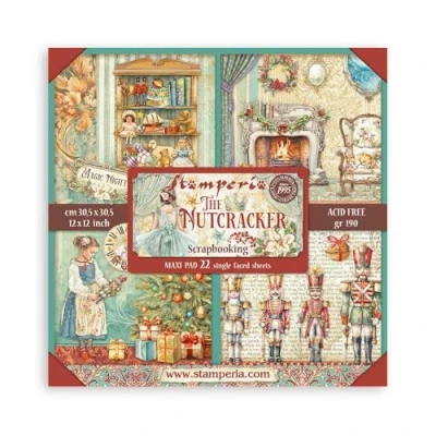 Afbeelding van Stamperia The Nutcracker 12x12 Inch Paper Pack Maxi (Single Face) (SBBXLB16)