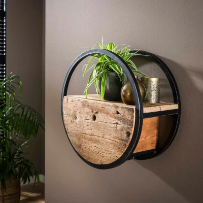 Afbeelding van Fraaai Wandschap Hardy met Lade 50 cm Hout