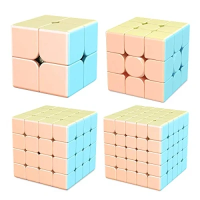Afbeelding van FunnyGoo MoYu Cubing Classroom Mofangjiaoshi MFJS Meilong Pastel kleur Series Cube (2x2 + 3x3 4x4 5x5)
