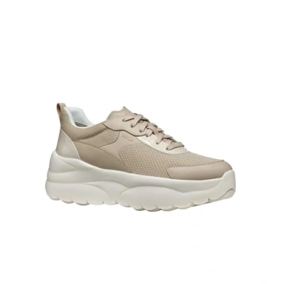 Afbeelding van Geox Xtors Sneakers laag, Dames, Maat: 39, Beige Textiel/ synthetisch