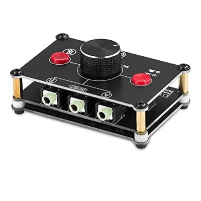 Afbeelding van Nobsound Little Bear MC102 Mini Stereo audioselector 2(1) IN 1(2) Out 3,5 mm Passieve keuzeschakelaar Zwart