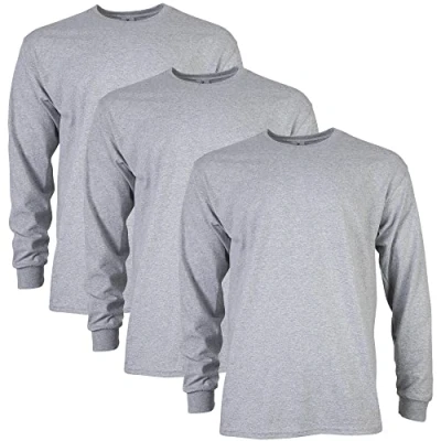 Afbeelding van Gildan heren Ultra Katoenen T shirt met lange mouwen, Stijl G2400, Sport Grijs, XL
