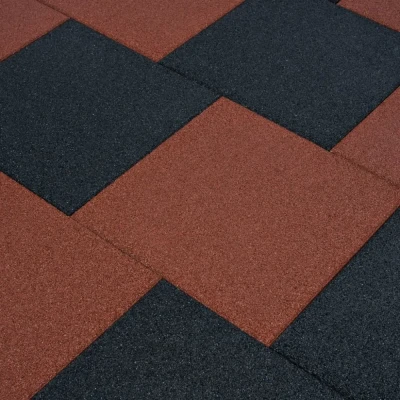 Afbeelding van Valtegels 24 st 50x50x3 cm rubber zwart
