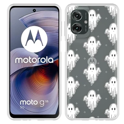 Afbeelding van Cazy Hoesje geschikt voor Motorola Moto G55 Siliconen Spookjes