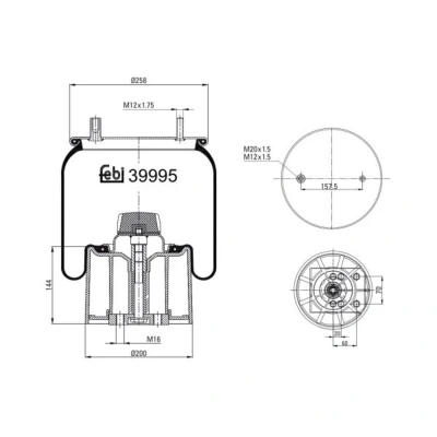 Afbeelding van Febi Bilstein Veerbalg 39995