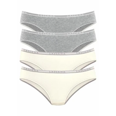 Afbeelding van LASCANA Slip crème / grijs gemêleerd