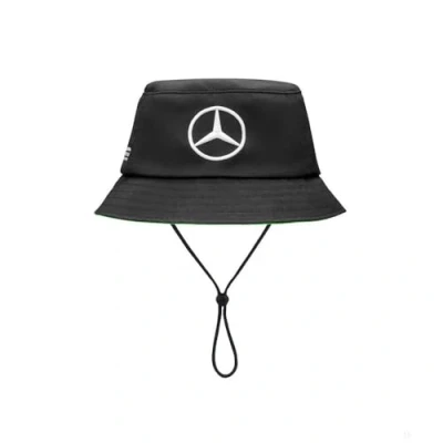 Afbeelding van Mercedes AMG Bucket Hoed Zwart Neon Groene Rand