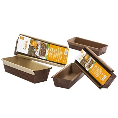 Afbeelding van 0320180 DECORA LOAF PAPIER bakvormen 5 delig 20 X H 4,5 cm 300 G
