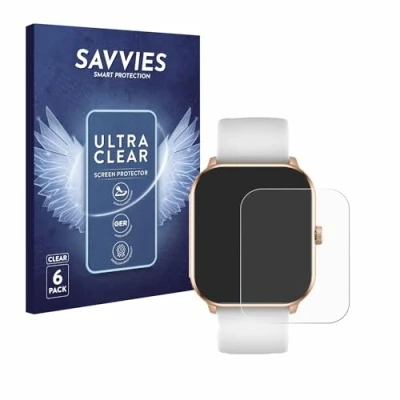 Afbeelding van Savvies (6 Stuks) Schermbeschermer voor ICE Watch Smart 021413 1.85&quot; Screen Protector Ultra Transparant