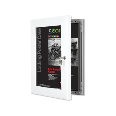 Afbeelding van Posterlijst Seco A3 Perspex wit afsluitbaar