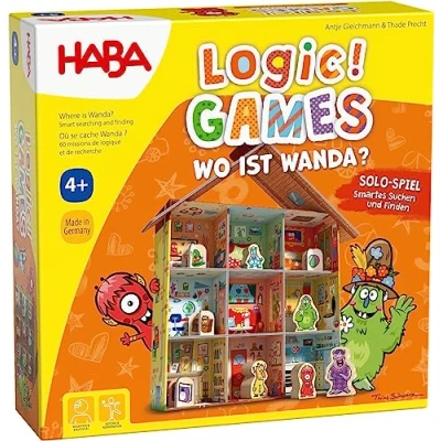 Afbeelding van Haba spel Logic! GAMES Waar is Wanda 4+