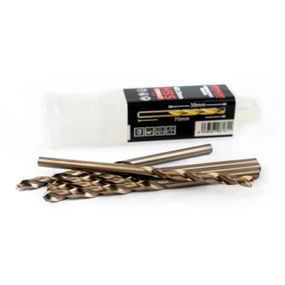 Afbeelding van Ferrcan Metaalboor HSS DIN338 M35 5% kobalt turbomax voor boren in roestvrij staal, ijzer en andere metalen, verpakking van 5 stuks per maat (3,5 mm)