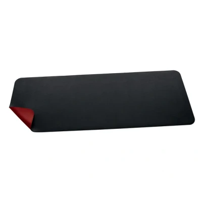 Afbeelding van Onderlegger oprolbaar Sigel zwart rood, 800x300x2mm imitatieleer, dubb