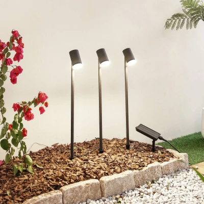 Afbeelding van Lindby Sfeerverlichting buiten 1licht Aluminium, acryl H: 58.3 cm zwart Inclusief lichtbron