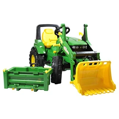 Afbeelding van Rolly Toys 710379 John Deere 7930 Tractor, 3 8 jaar met voorlader, transportbak