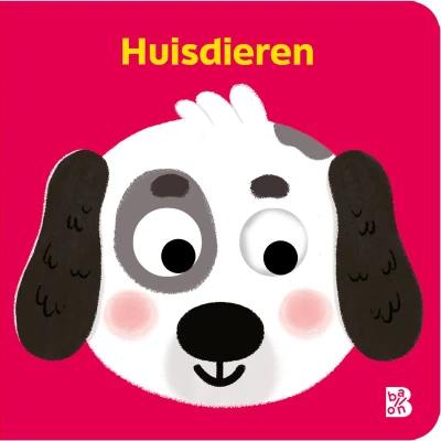 Afbeelding van Uitgeverij ballon kartonboekje huisdieren met wiebelogen