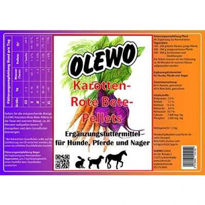 Afbeelding van OLEWO Karotten Rote Bete Pellets 4 kg