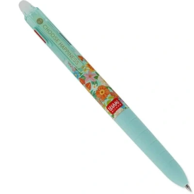 Afbeelding van Legami Uitwisbare gelpen in 3 kleuren, navulbaar, ergonomische handgreep, diameter van de punt 0,5 mm, motief: bloemen