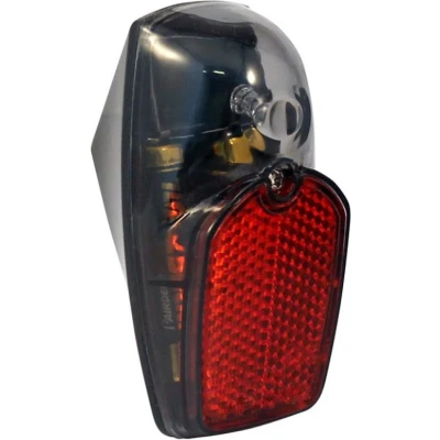 Afbeelding van Union LED achterlicht. spatwaterdicht, RVS, smoke glas. incl batterijen (werkplaatsverpakking).