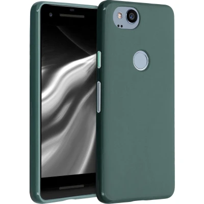 Afbeelding van kwmobile telefoonhoesje geschikt voor Google Pixel 2 Hoesje smartphone Back cover in blauwgroen