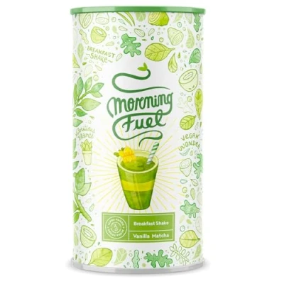 Afbeelding van Alpha Foods Morning Fuel Ontbijtshake Breakfast shake gemaakt van gekiemde zaden, quinoa en amandelen Vegan Maaltijdshake poeder 600 gram voor 20 shakes met Matcha Vanille
