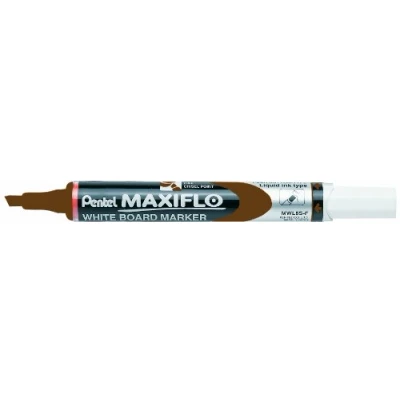 Afbeelding van Pentel Maxiflo whiteboard marker, droog afwisbaar, medium wigpunt, 12 stuks