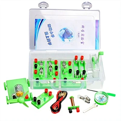 Afbeelding van JOERBABU School Physics Labs Basic Electricity Discovery Circuit en Magnetisme Experiment kits voor middelbare scholieren