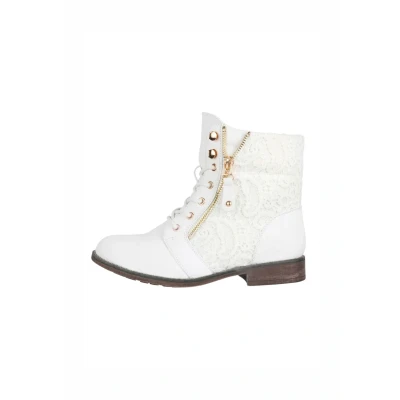 Afbeelding van Elara Herbst Veterboots, Dames, Maat: 38, Weiß Kunststof