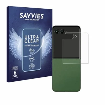 Afbeelding van Savvies (6 Stuks) Schermbeschermer voor Motorola Razr 50 Ultra (Achterdisplay) Screen Protector Transparant